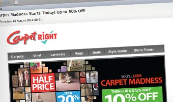 Summit helps Carpetright increase sales through improved email marketing