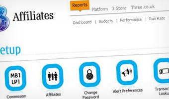 Summit developed in-house affiliate management for Three.