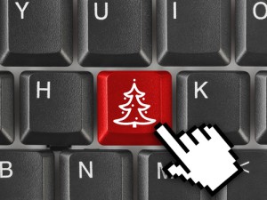 Online shopping at Christmas Online shopping at Christmas